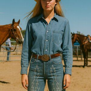 Levi’s Embroidered Blue Jeans